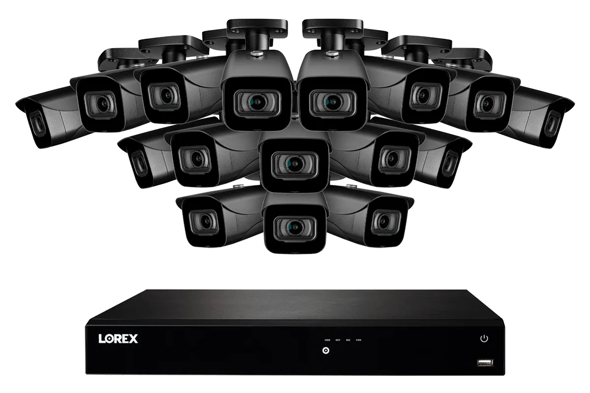 16-Channel Fusion NVR System with 4K (8MP) IP Cameras