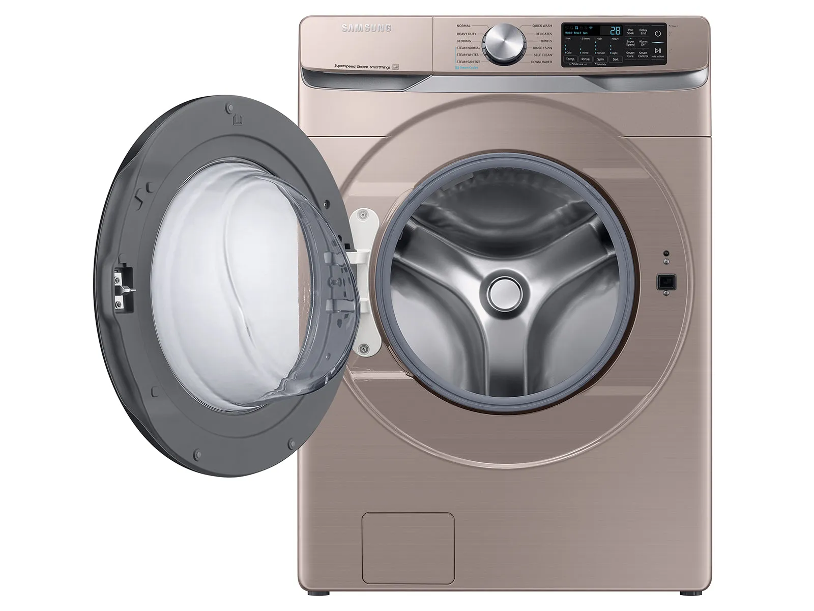 4.5 cu. ft. Large Capacity Smart Front Load Washer with Super Speed Wash - Champagne - (WF45B6300AC)