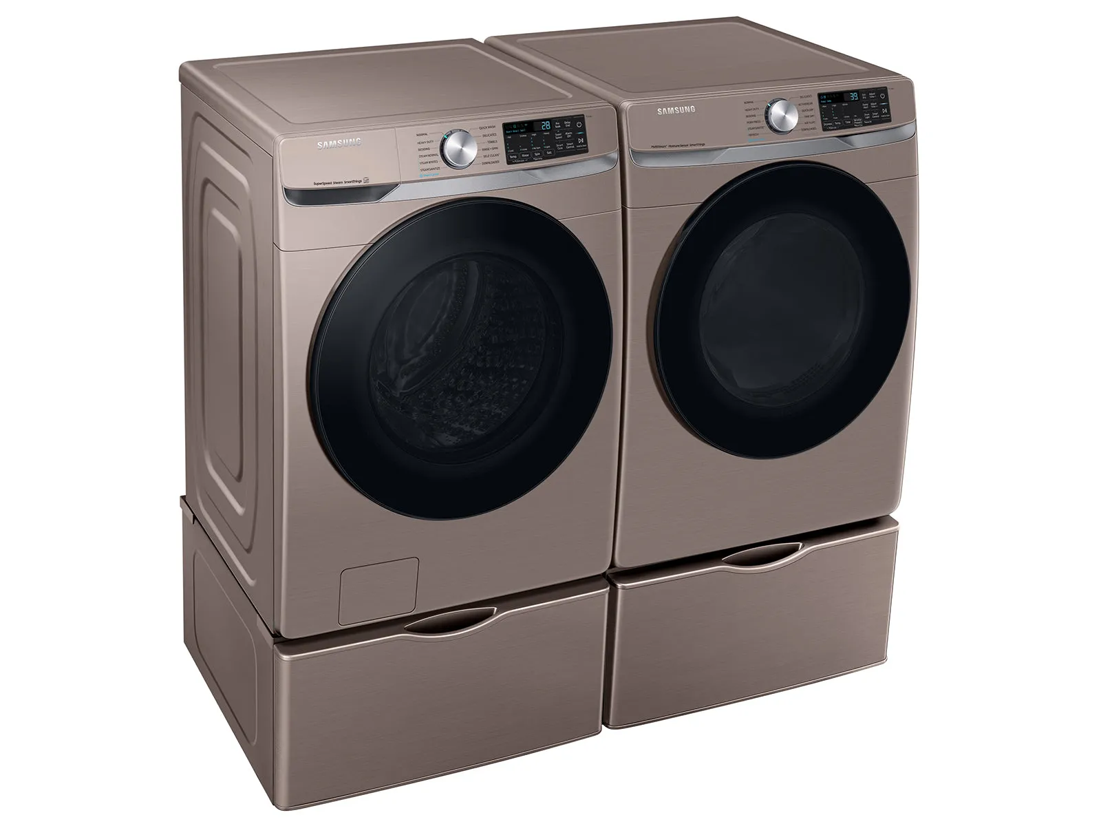 4.5 cu. ft. Large Capacity Smart Front Load Washer with Super Speed Wash - Champagne - (WF45B6300AC)