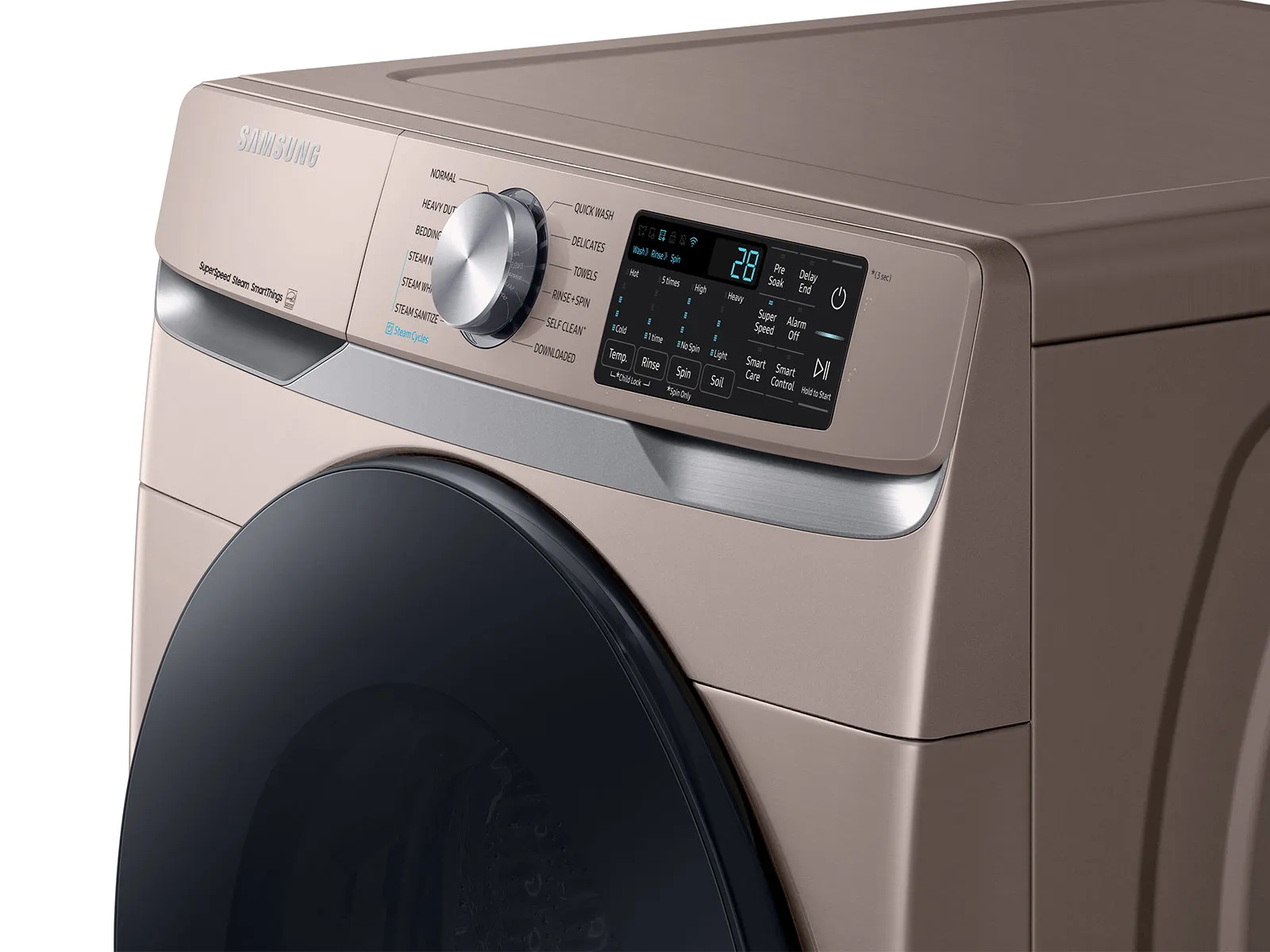 4.5 cu. ft. Large Capacity Smart Front Load Washer with Super Speed Wash - Champagne - (WF45B6300AC)