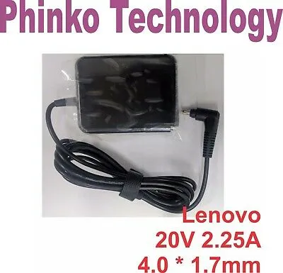 45W AC Adapter Charger for Lenovo ideapad S130-14IGM  20v 2.25a