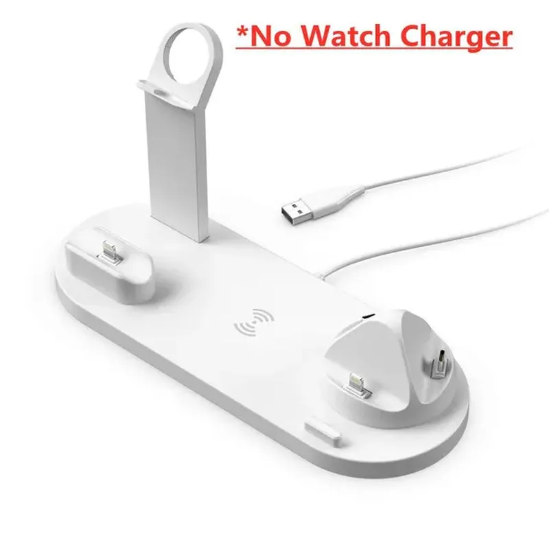 5-in-1 Wireless Charging Station for iPhone 15/14/13/12/11/X, Apple Watch, and AirPods - Fast Charging Dock for Desk