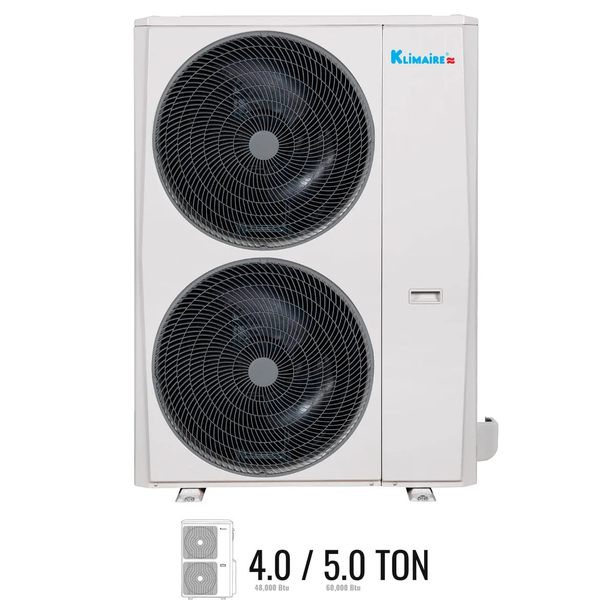 5 Ton Klimaire 16 SEER2 Central Ducted Split Hyper Heat Pump AC System