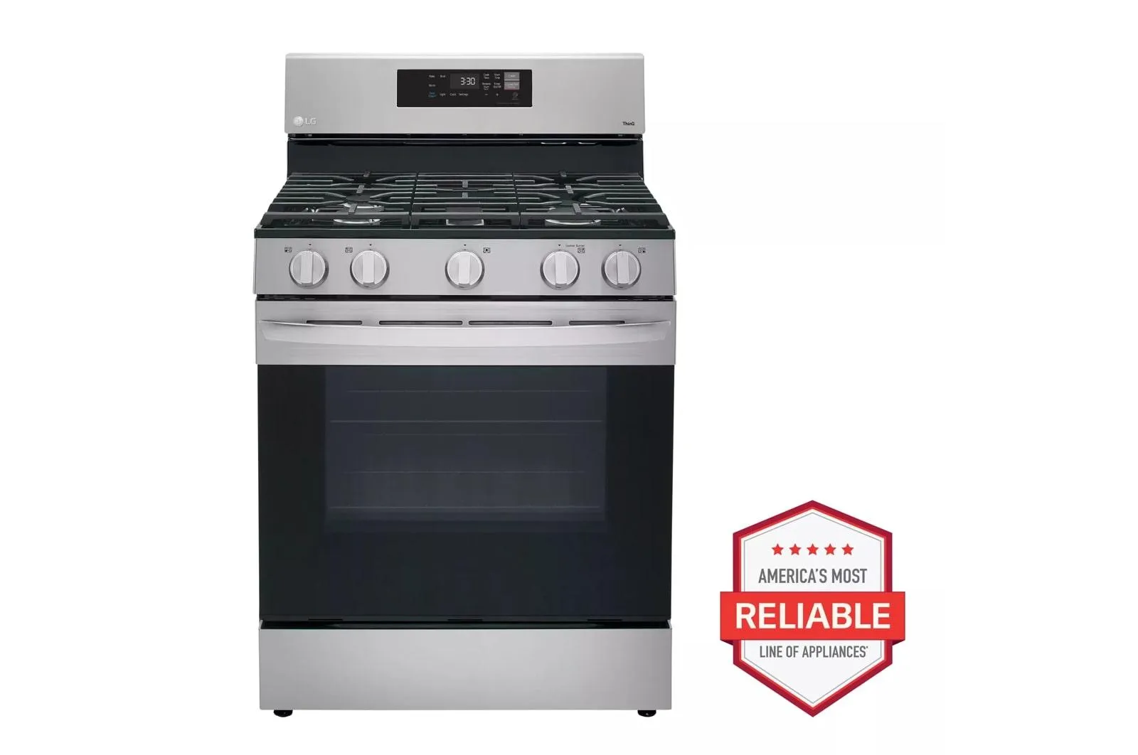 5.8 cu ft. Smart Wi-Fi Enabled Gas Range with EasyClean(R) - (LRGL5821S)