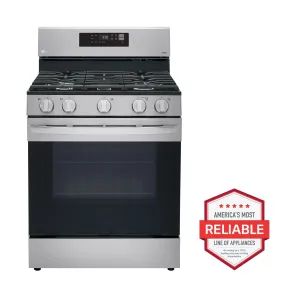 5.8 cu ft. Smart Wi-Fi Enabled Gas Range with EasyClean(R) - (LRGL5821S)