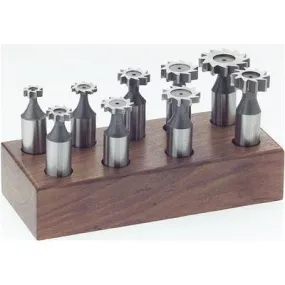 9 Piece Woodruff Key Cutter Bit Keyseat Keyset for Milling Machine Tool Tooling