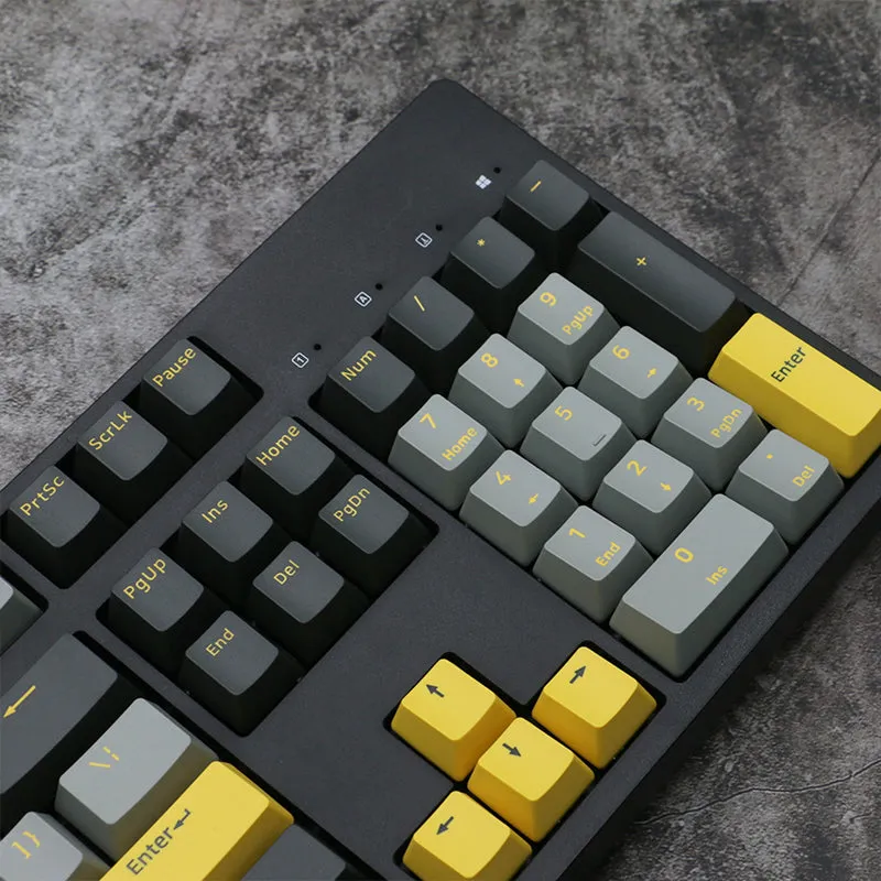 ACGAM Graphite Gold & Shoko OEM Profile Keycap Set 166 Keys Fits Alice