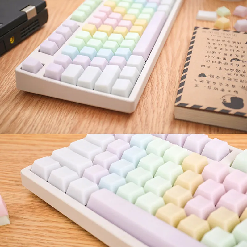 ACGAM Jelly Rainbow POM Keycap Set OEM Profile 109 Keys