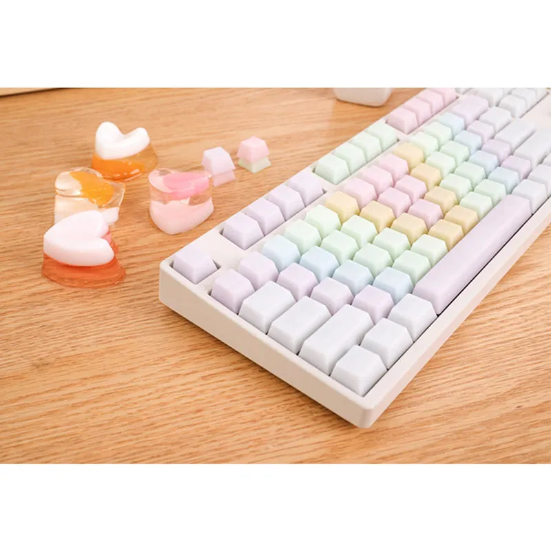 ACGAM Jelly Rainbow POM Keycap Set OEM Profile 109 Keys