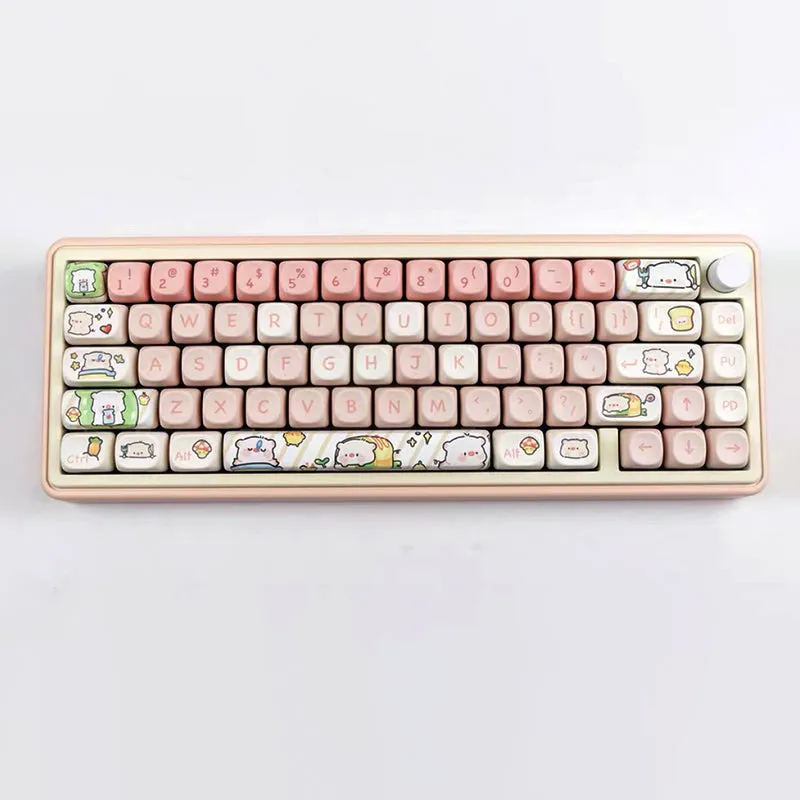 ACGAM Pink Piggy PBT Keycap Set MOA Profile 140 Keys