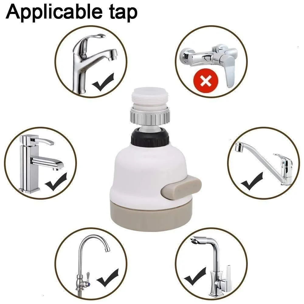 Adjustable Head Nozzle Splash Proof Filter Extender Sprayer For Kitchen