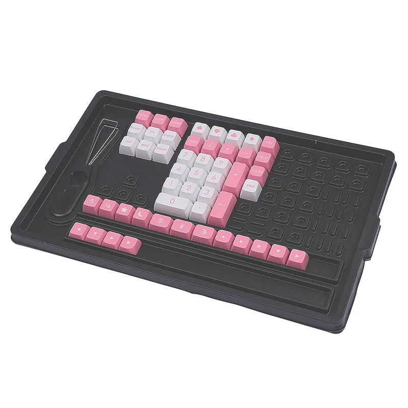 Ajazz Kitty Keycap Set 129 Keys JSA Profile PBT Doubleshot