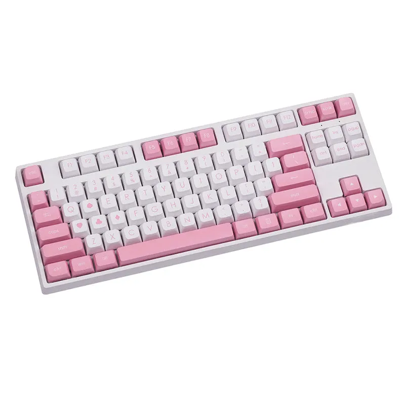 Ajazz Kitty Keycap Set 129 Keys JSA Profile PBT Doubleshot