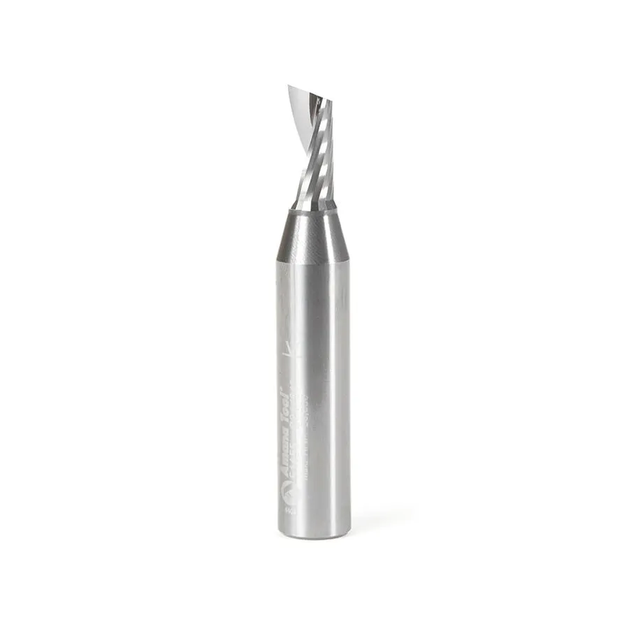 Aluminum Spiral 'O' Flute Up-Cut CNC Router Bit | 21⁄64 Dia x 3⁄4 x 1⁄2 Shank x 3" Long | 51455 | 738685111451