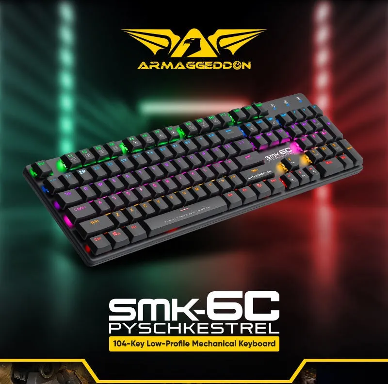 Armaggeddon Mechanical Wired Gaming Keyboard SMK-6C PSYCHKESTREL