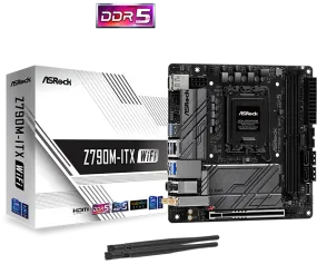 ASRock Z790M-ITX WiFi DDR5,LGA 1700 Mini-ITX Motherboard