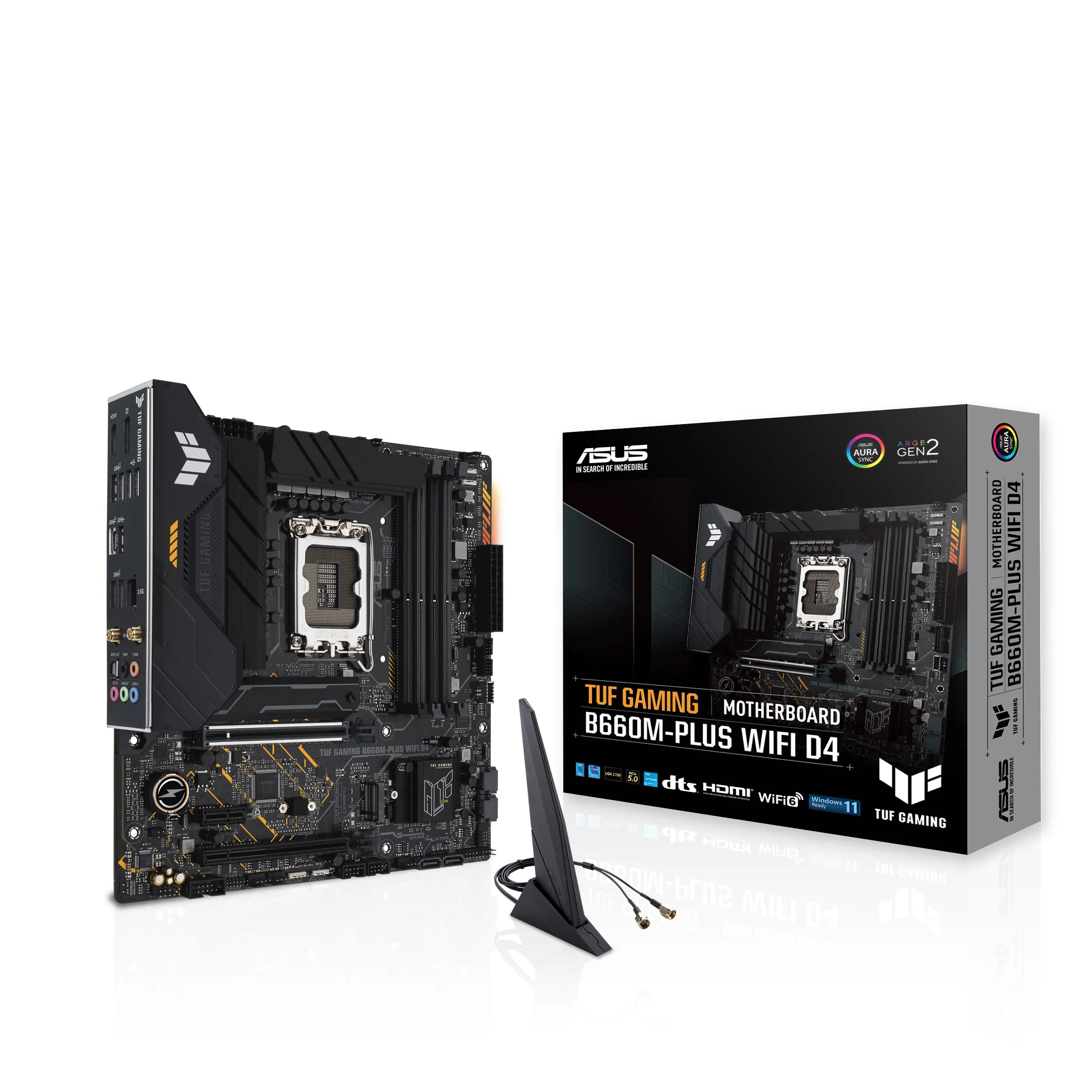 Asus Mainboard Tuf Gaming B660m-Plus Wifi D4 - Micro Atx - Socket Lga1700 - Intel B660