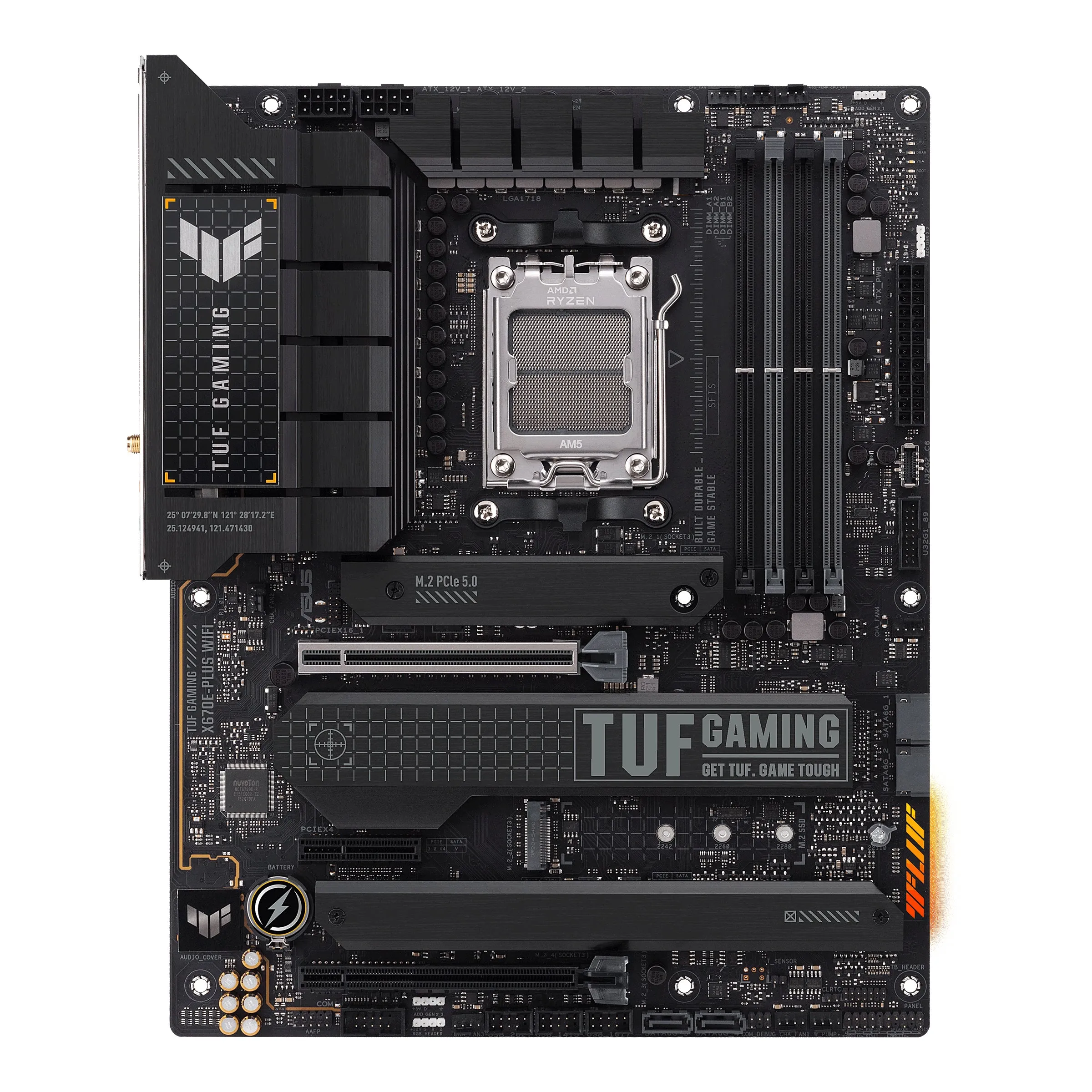 Asus Tuf Gaming X670e-Plus Wifi - Motherboard - Atx - Socket Am5 - Amd X670e Chipset - Usb-C 3.2 Gen2, Usb-C Gen 2X2, Us