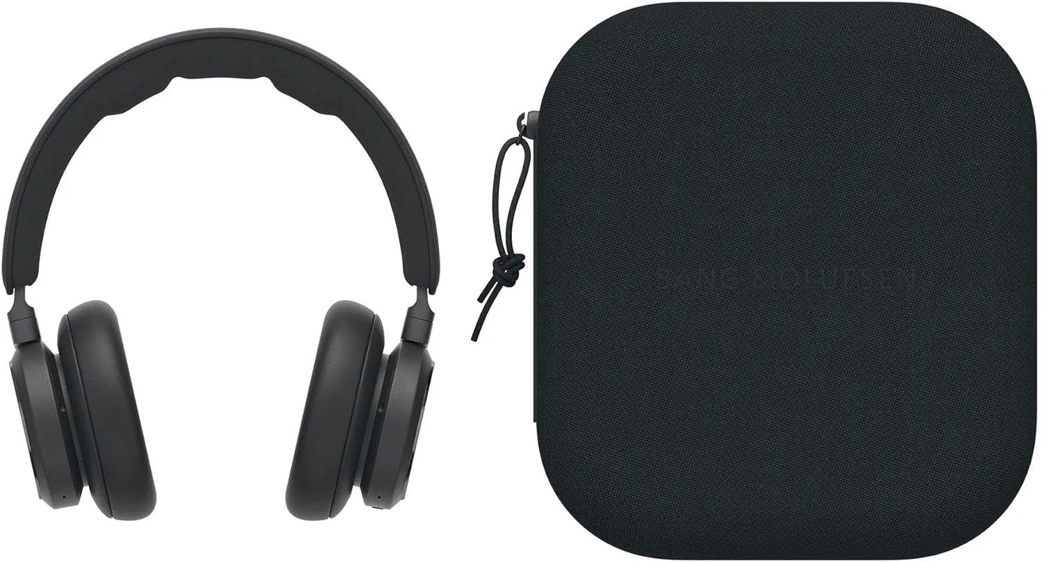 Bang & Olufsen Beoplay HX - Premium Wireless Bluetooth Over-Ear Active Noise Cancelling Headphones, 6 Microphones, Playtime Up to 40 Hours, Headset with Carrying Case - Black Anthracite