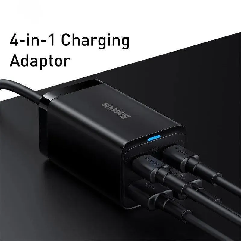 Baseus GaN Desktop Fast Charger: High-Speed 4-in-1 Charging Hub - Top Tech