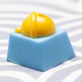 Bell Keycap Resin Artisan Keycap for MX Stem Gaming Mechanical Keyboard Handmade Yellow Blue Novlty Keycap KT