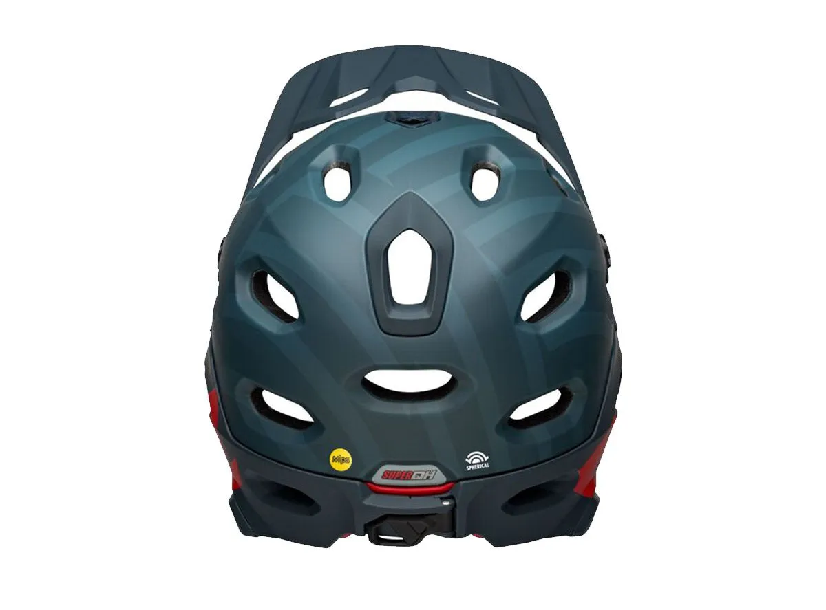 Bell Super DH Spherical Full Face Helmet - Matt Blue-Crimson