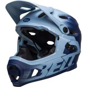 Bell Super DH Spherical Full Face Helmet - Matt Light Blue-Navy