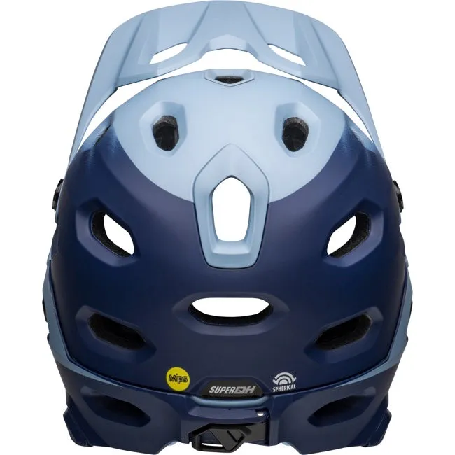 Bell Super DH Spherical Full Face Helmet - Matt Light Blue-Navy