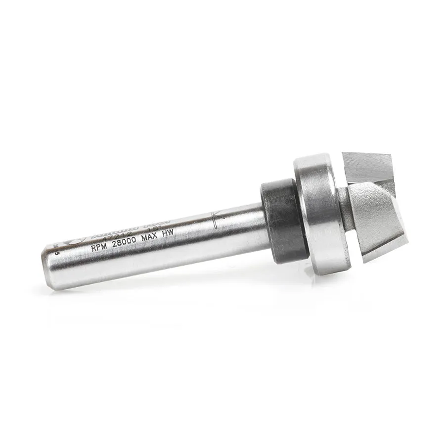 Bevel Trim Router Bit | 15°x 5⁄8 Dia x 1⁄4 x 1⁄4" Shank with BB | 47212 | 738685994726