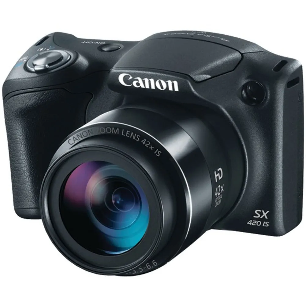 Canon 1068C001 20.0-Megapixel PowerShot SX420 IS Digital Camera (Black)