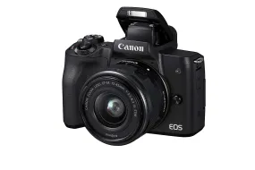 Canon EOS M50 EF-M 15-45mm F3.5-6.3 IS STM lens, 24.1 MP, 4K, Mirrorless Digital Camera, Black