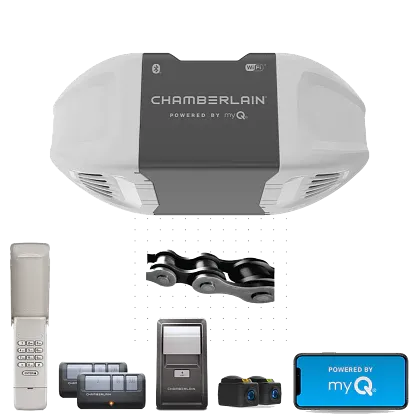 Chamberlain C2405 1/2 HP Chain Drive Smart Garage Door Opener