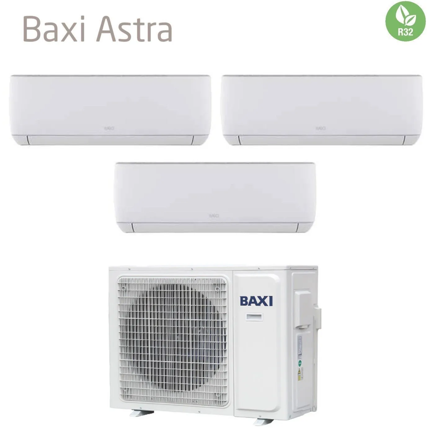 Climatizzatore Condizionatore Baxi Trial Split Inverter serie ASTRA 7 12 12 con LSGT70-3M R-32 Wi-Fi Optional 7000 12000 12000 - Novità