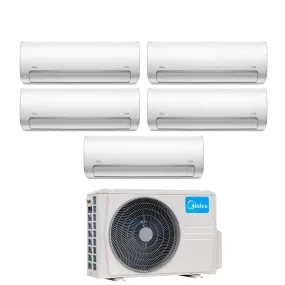 Climatizzatore Condizionatore Midea Penta Split Inverter serie MISSION PRO 9 9 9 12 18 con M5O-42FN8-Q R-32 Wi-Fi Optional 9000 9000 9000 12000 18000 - Novità