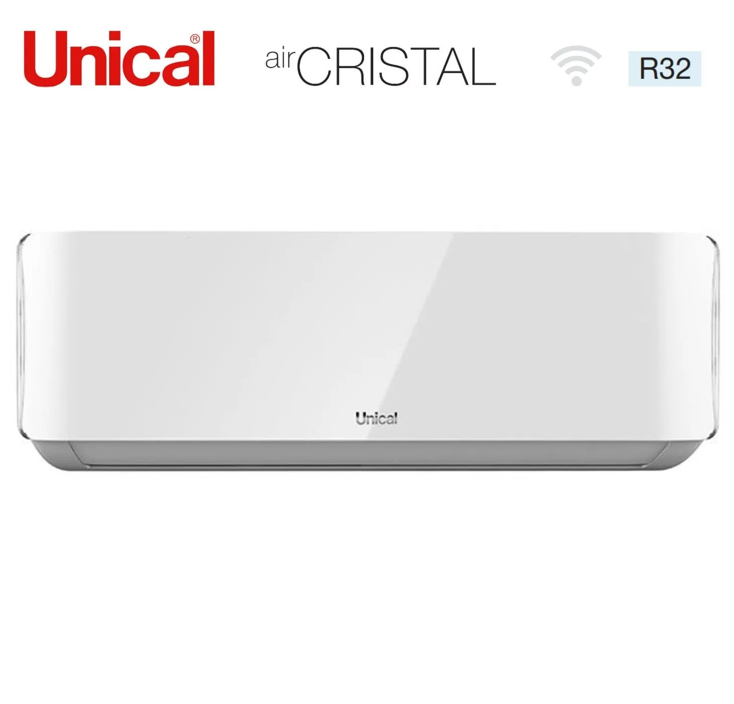 Climatizzatore Condizionatore Unical Quadri Split Inverter serie AIR CRISTAL 10 13 13 18 con KMX4 36HE R-32 Wi-Fi Optional 10000 13000 13000 18000