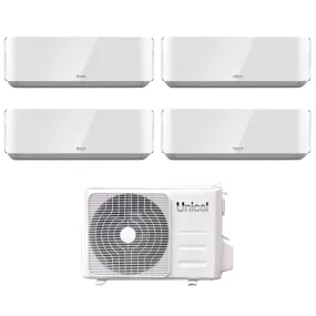 Climatizzatore Condizionatore Unical Quadri Split Inverter serie AIR CRISTAL 10 13 13 18 con KMX4 36HE R-32 Wi-Fi Optional 10000 13000 13000 18000