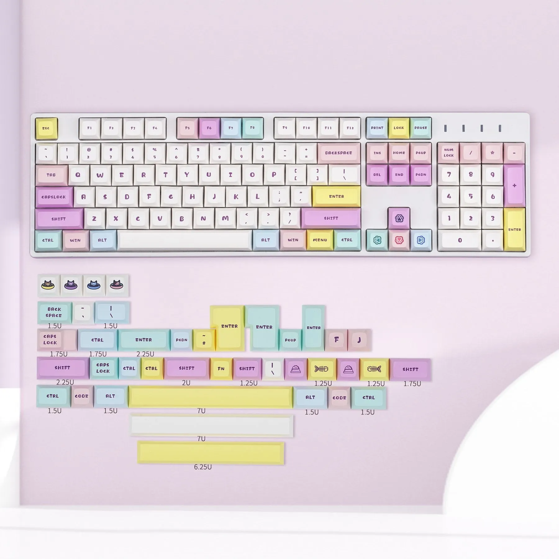 Colorful Keycaps set