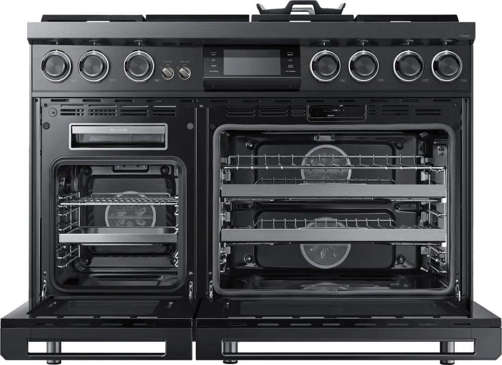 Dacor - 6.6 cu. ft  Dual Fuel Range in Black Stainless - DOP48M96DPM