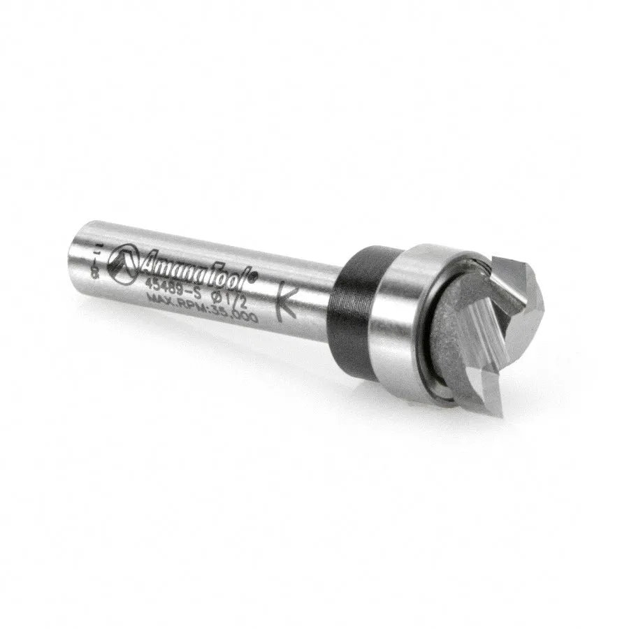 Dado Clean Out Router Bit | 1⁄2 Dia x 1⁄8 x 1⁄4" Shank with Upper BB | 45489-S | 738685000090