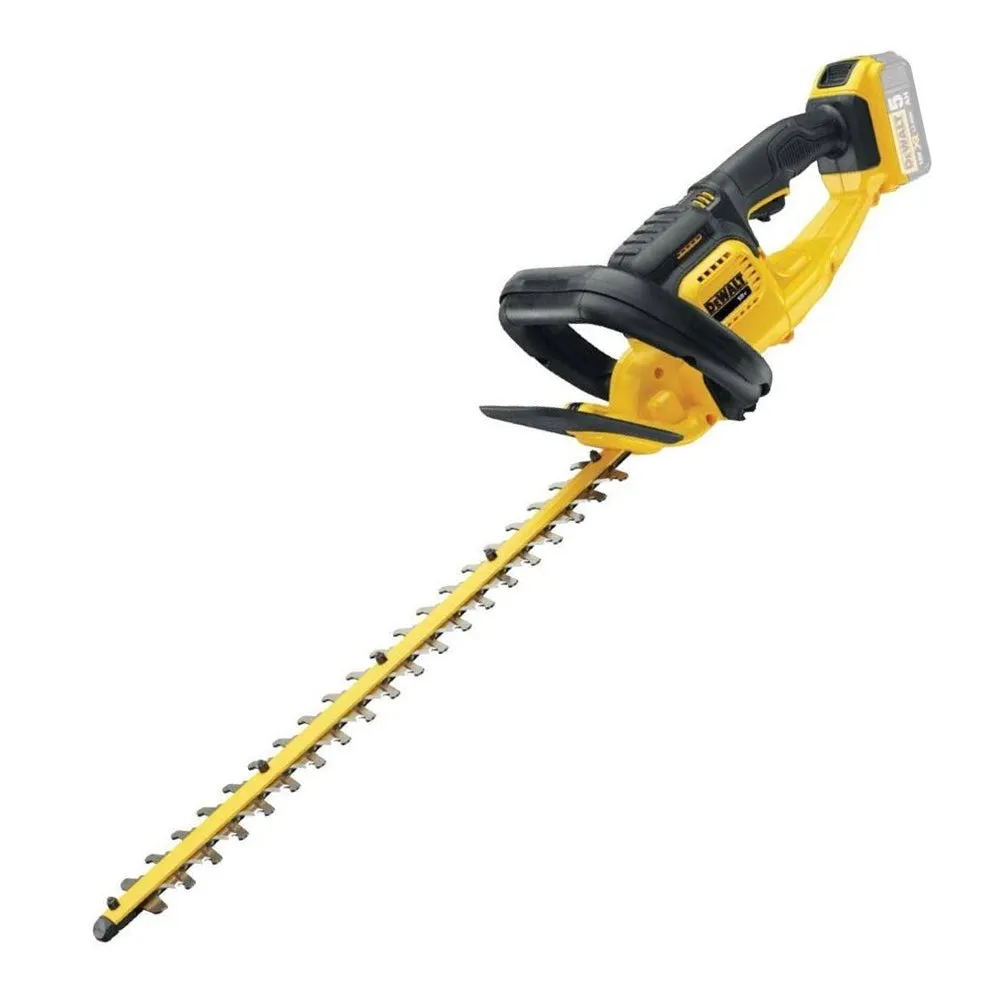 DeWalt DCM563PB 18V XR Cordless Hedge Trimmer with 1 x 5.0Ah Battery & Charger