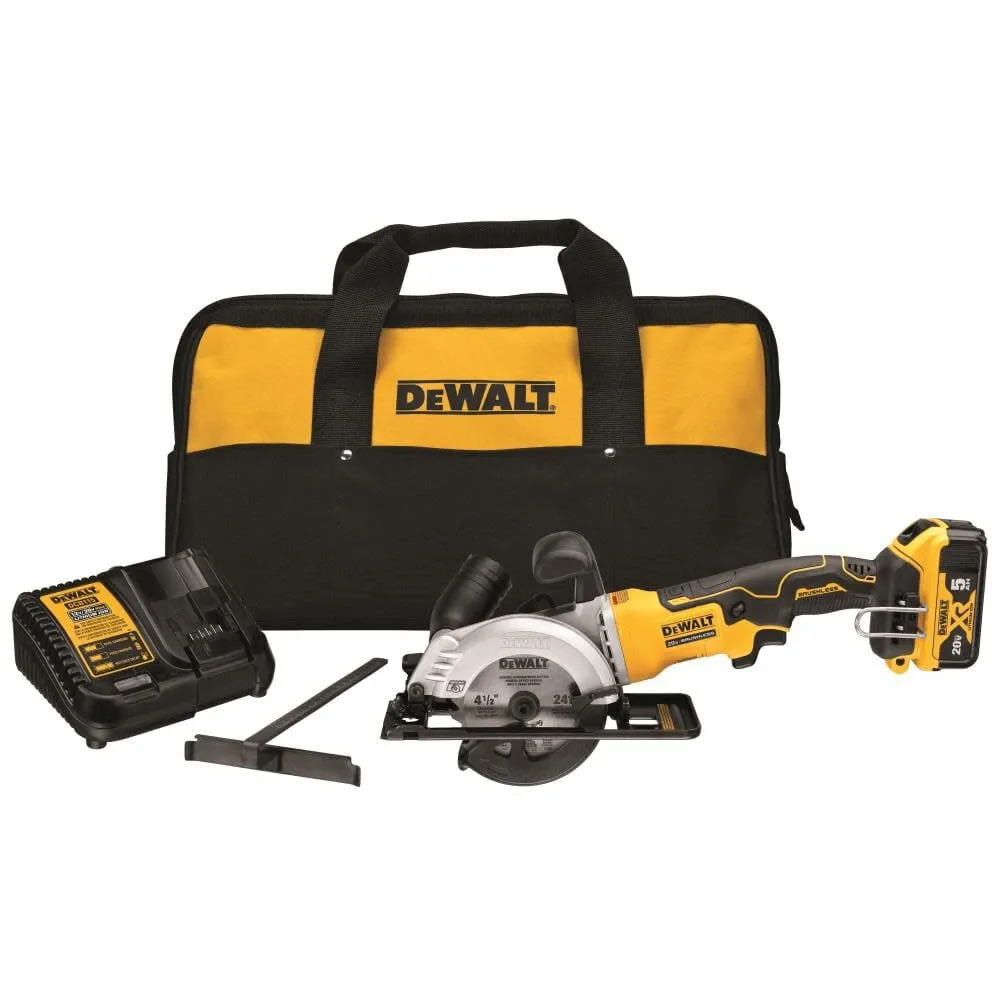 DeWalt DCS571P1 ATOMIC 20V MAX Brushless 4-1/2" Cordless Circular Saw Kit