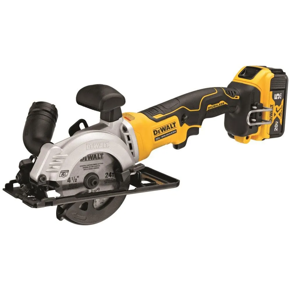 DeWalt DCS571P1 ATOMIC 20V MAX Brushless 4-1/2" Cordless Circular Saw Kit