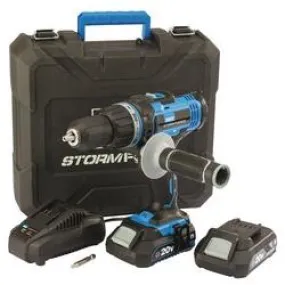 Draper Stormforce Hammer Drill 20V 2 x 2Ah Batteries & Charger