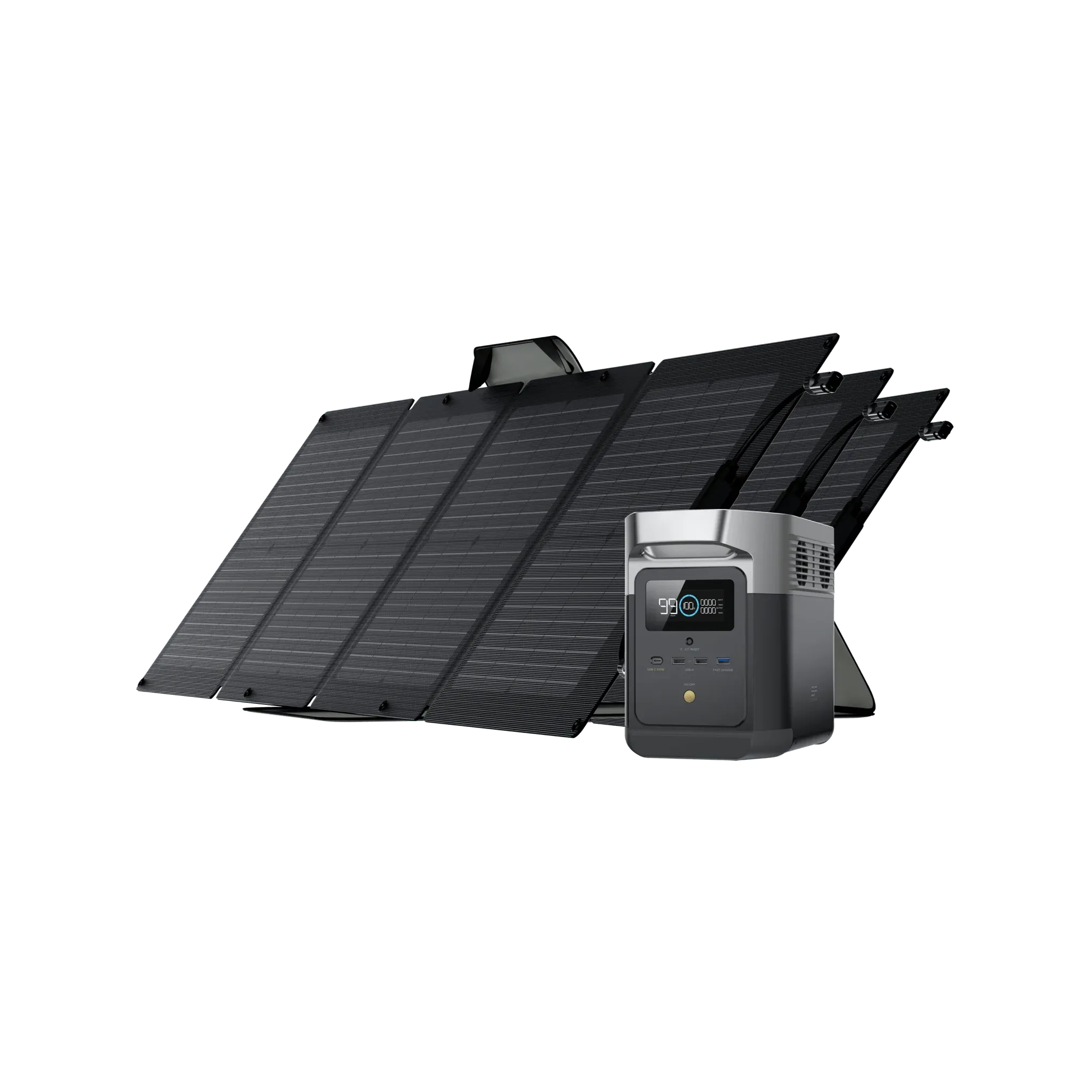 EcoFlow DELTA mini Solar Generator   3 (Three) 110W Portable Solar Panels