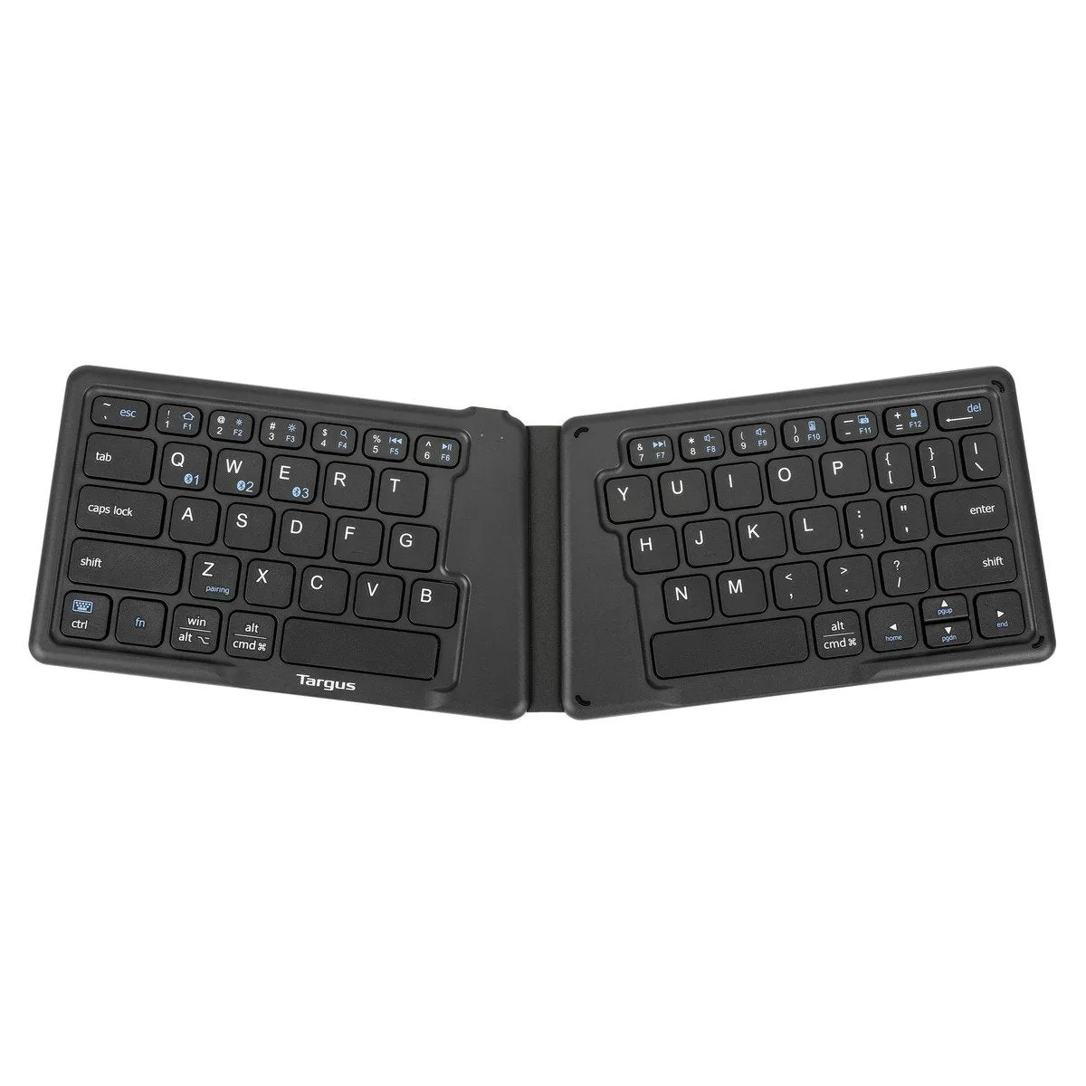 Ergonomic Foldable Bluetooth® Antimicrobial Keyboard