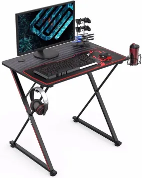 EUREKA ERGONOMIC 31 Inch Gaming Desk for Small Spaces, ERK-X31-B