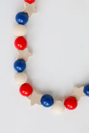 FINAL SALE - Hailey Wooden Star Beaded Necklace