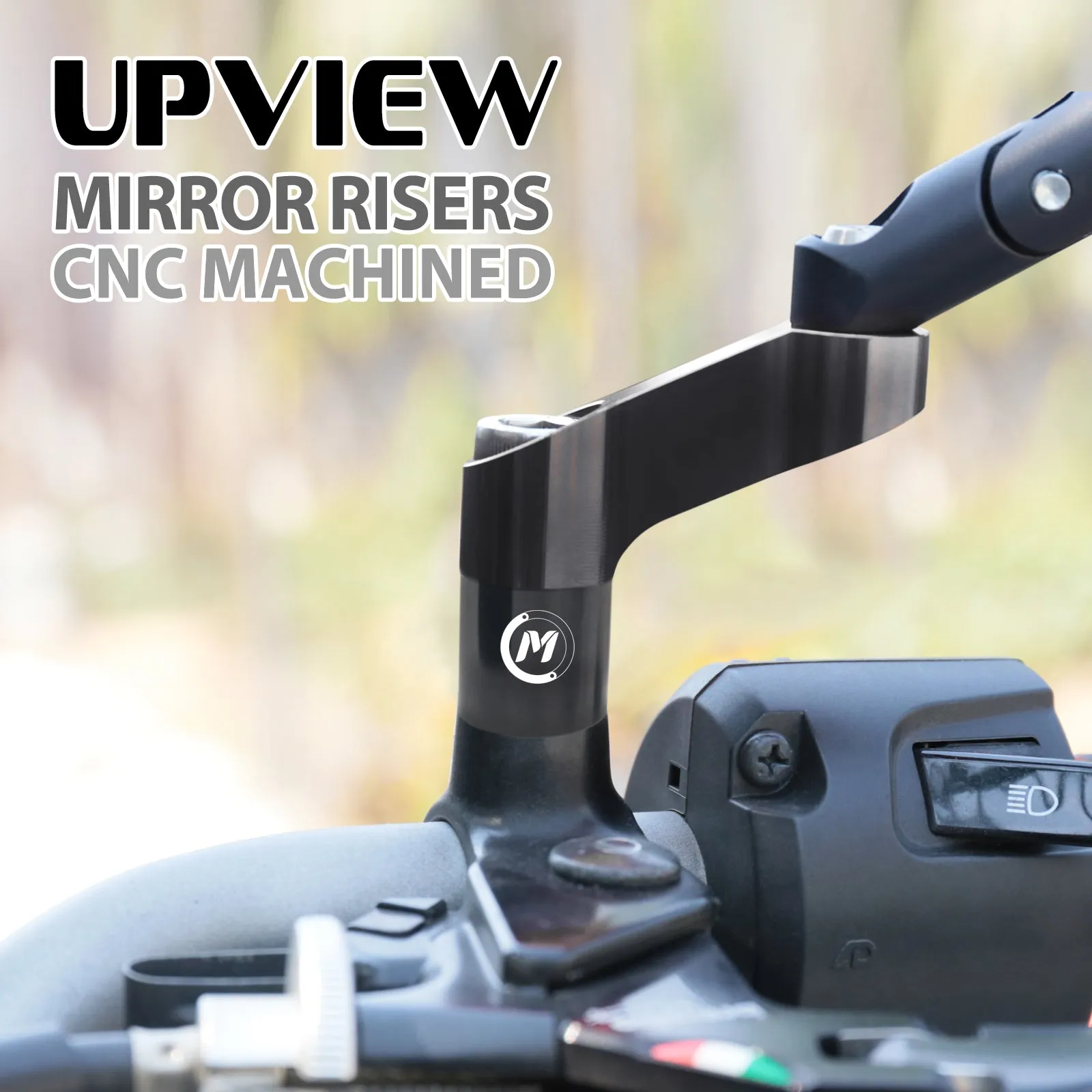 Fit Honda Monkey Grom Rebel 250 300 UPVIEW Rear View Mirror Extender Riser