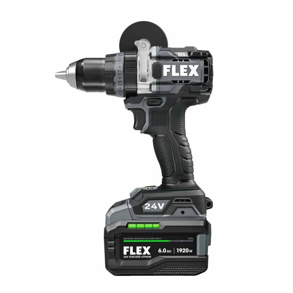 Flex FXM202-2G 2 Tool Combo Kit, Hammer Drill with Turbo Mode and Quick Eject Impact Driver, Stacked-Lithium