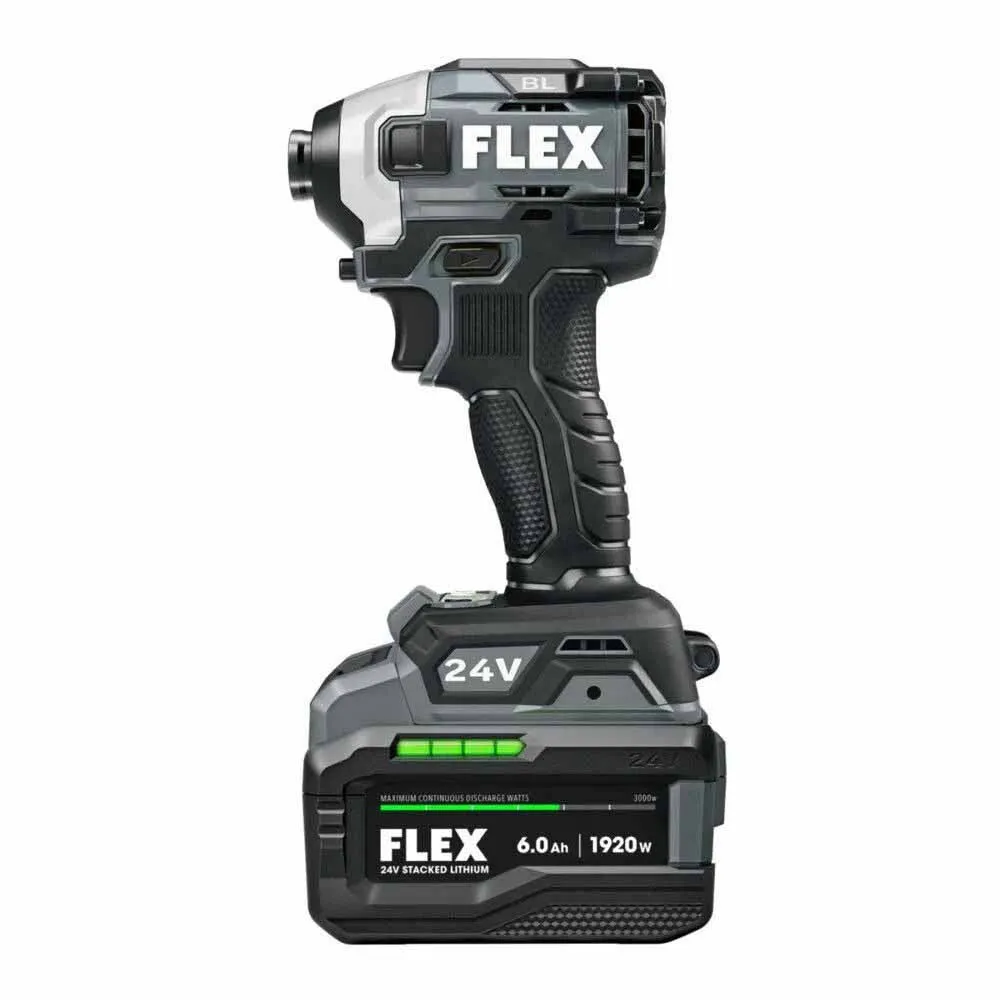 Flex FXM202-2G 2 Tool Combo Kit, Hammer Drill with Turbo Mode and Quick Eject Impact Driver, Stacked-Lithium